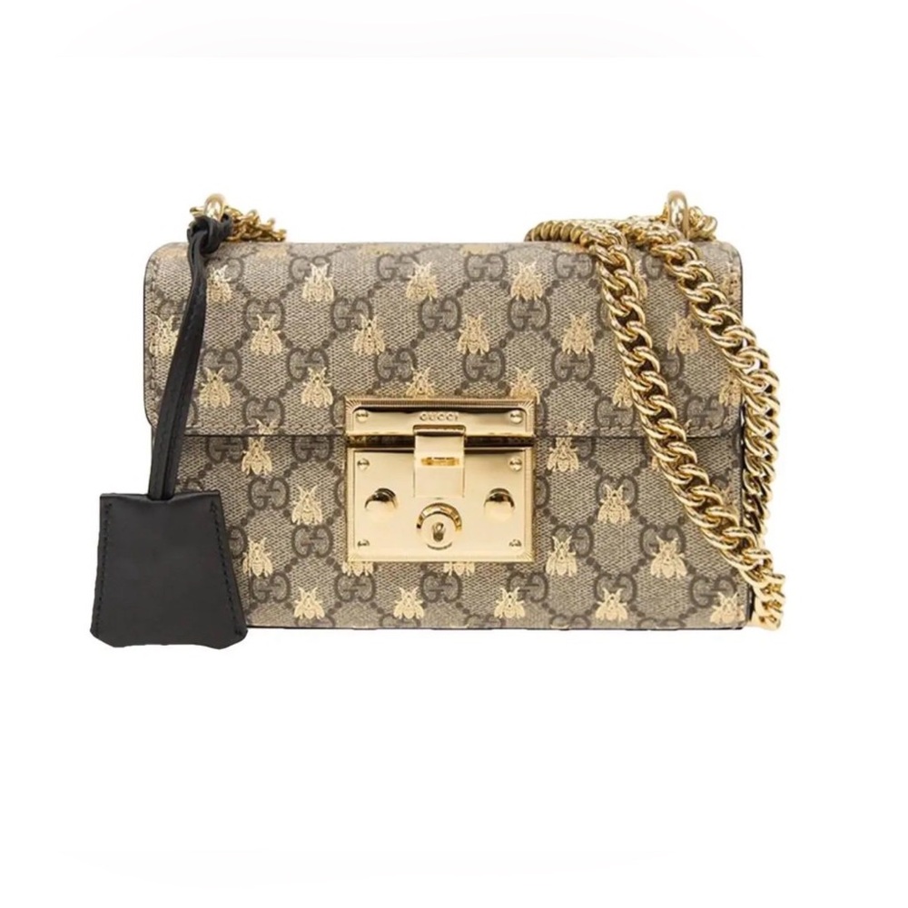 GUCCI Limited Edition GG Bee Supreme Monogram Shoulder Bag